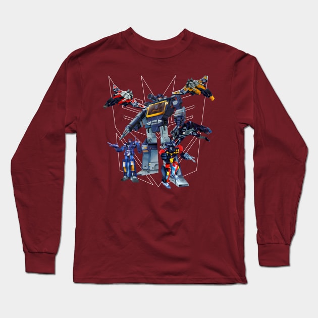 Masterpiece Soundwave and Cassettes Long Sleeve T-Shirt by Draconis130